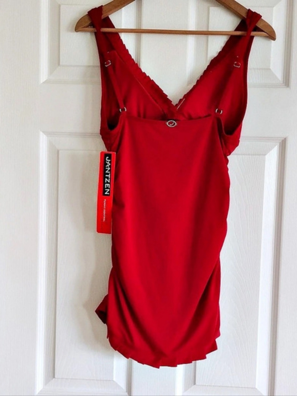 Jantzen Tummy Control Swimsuit/dress Red One Piece Size 10